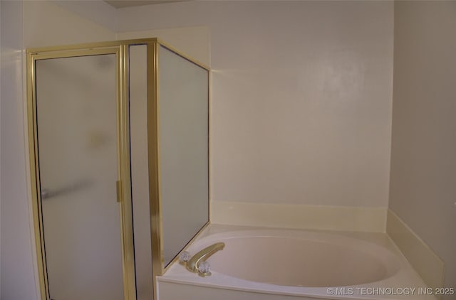 5512 S Columbia Ct, Tulsa, OK 74105 - bathroom with a shower stall and a bath