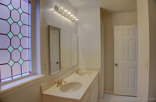 5512 S Columbia Ct, Tulsa, OK 74105 - full bathroom featuring double vanity