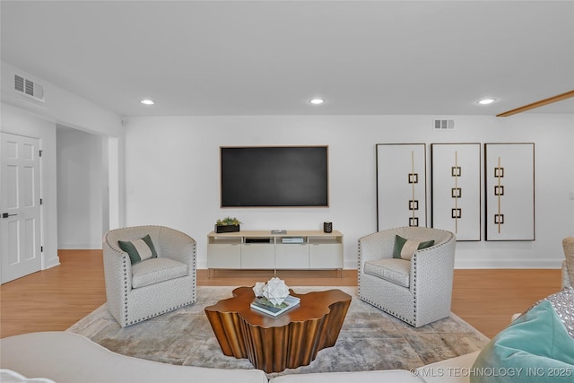 2227 E 26th Pl, Tulsa, OK 74114 - living room with recessed lighting and wood finished floors