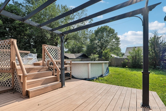 8202 S Ash Pl, Broken Arrow, OK 74011 - deck with a pergola