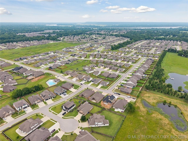 3117 W Winston St, Broken Arrow, OK 74011 - aerial view of property's location with a nearby body of water and nearby suburban area