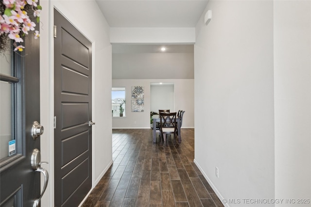 3117 W Winston St, Broken Arrow, OK 74011 - entryway with dark wood finished floors and baseboards