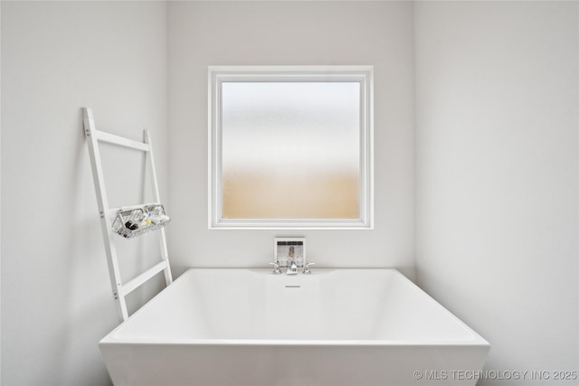 3117 W Winston St, Broken Arrow, OK 74011 - full bathroom featuring a freestanding bath
