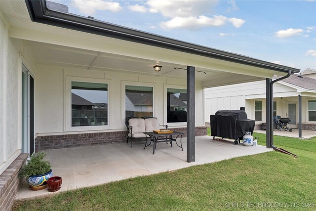 3117 W Winston St, Broken Arrow, OK 74011 - view of patio featuring grilling area