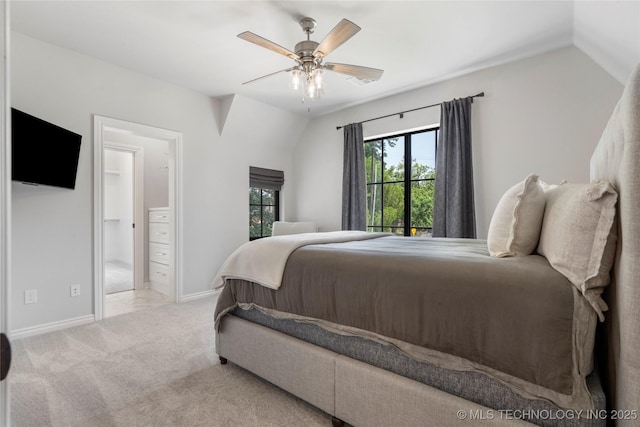 3207 E 44th St, Tulsa, OK 74105 - bedroom with carpet floors, a ceiling fan, and ensuite bath