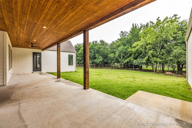 6364 N Blue Sage Dr, Owasso, OK 74055 - view of patio / terrace featuring view of scattered trees