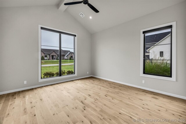 6364 N Blue Sage Dr, Owasso, OK 74055 - unfurnished room featuring wood finished floors and a ceiling fan