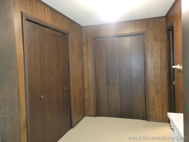 1296 Robin Hood Rd, Eufaula, OK 74432 - bedroom featuring wood walls