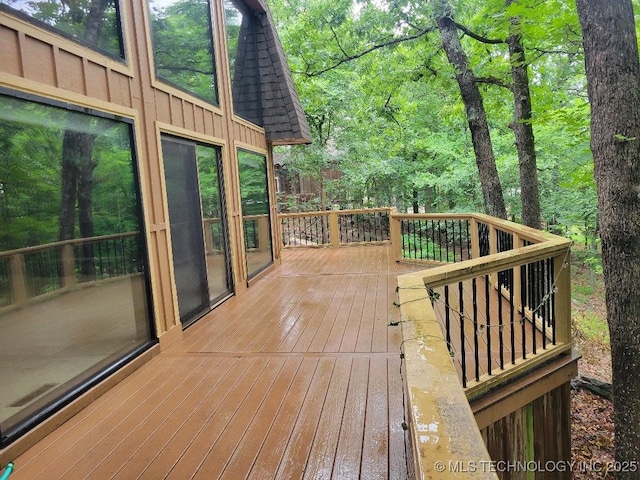 1296 Robin Hood Rd, Eufaula, OK 74432 - view of wooden deck