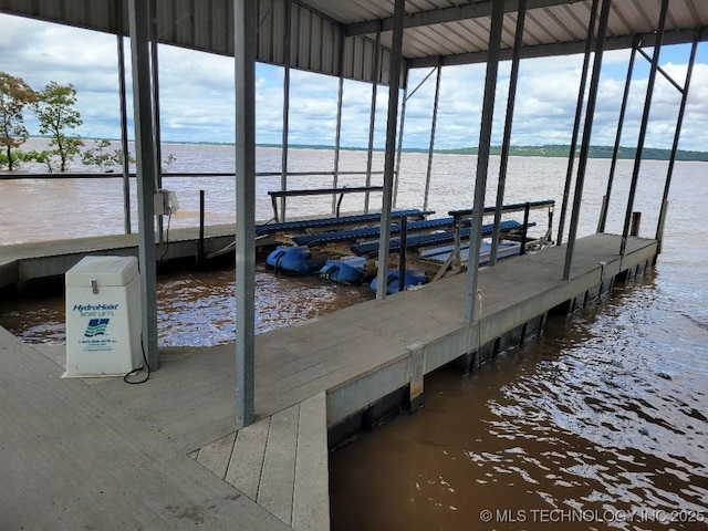 1296 Robin Hood Rd, Eufaula, OK 74432 - dock featuring a water view
