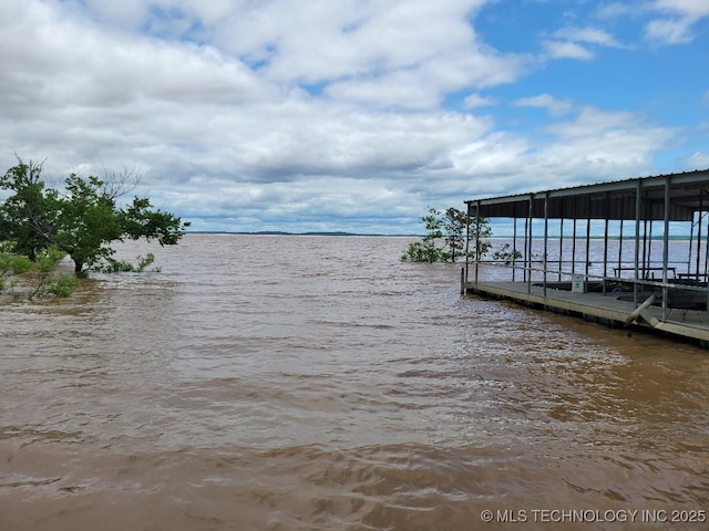 1296 Robin Hood Rd, Eufaula, OK 74432 - dock featuring a water view