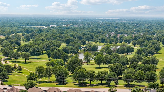 7927 S 86th E Ave, Tulsa, OK 74133 - drone / aerial view of a nearby body of water and a golf course