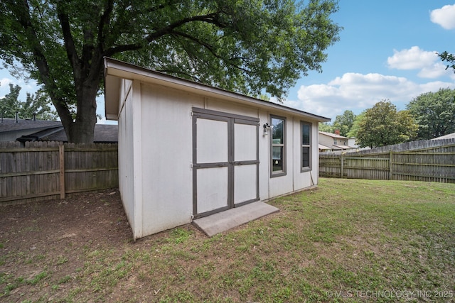 7927 S 86th E Ave, Tulsa, OK 74133 - view of shed featuring a fenced backyard