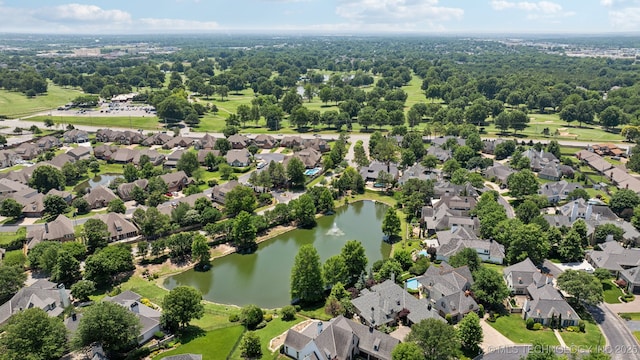 7927 S 86th E Ave, Tulsa, OK 74133 - aerial perspective of suburban area with a large body of water