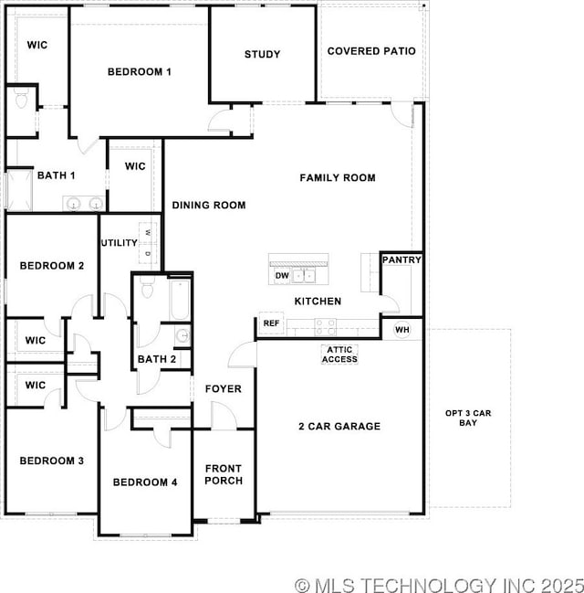 13506 S 101st E Ave S, Bixby, OK 74008 - view of home floor plan