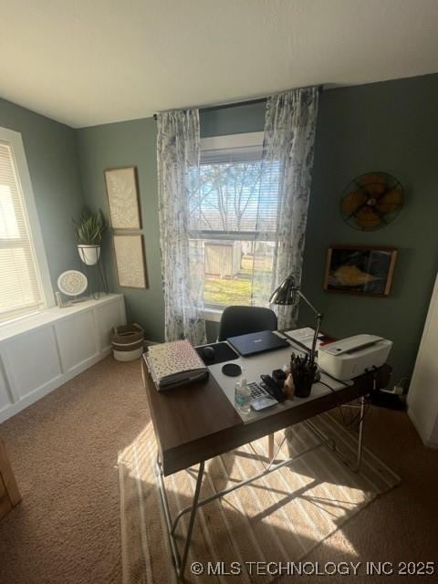 251 Greer Rd, Longtown, OK 74432 - home office with carpet flooring