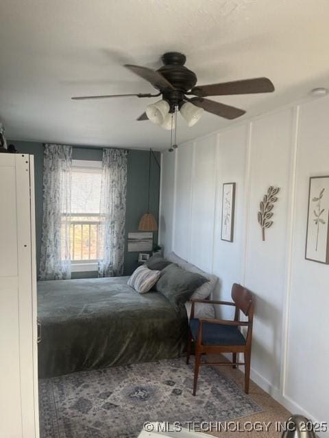 251 Greer Rd, Longtown, OK 74432 - bedroom featuring a ceiling fan