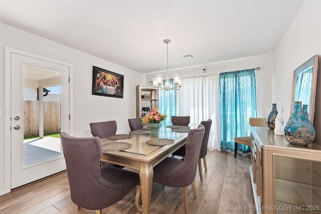 1813 E Van Buren Pl, Broken Arrow, OK 74011 - dining area featuring a chandelier and light wood-style flooring