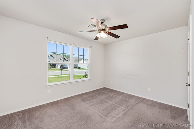 1813 E Van Buren Pl, Broken Arrow, OK 74011 - unfurnished room with carpet floors and a ceiling fan