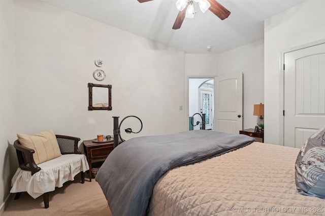 4733 S 167th E Pl, Tulsa, OK 74134 - bedroom with ceiling fan and carpet flooring