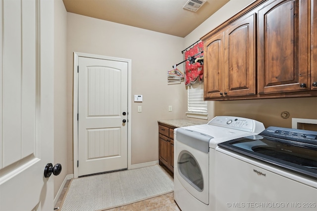 4733 S 167th E Pl, Tulsa, OK 74134 - laundry area with washer and clothes dryer and cabinet space