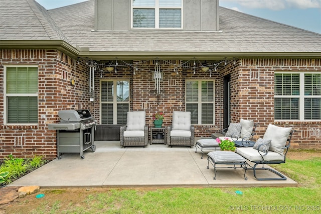 4733 S 167th E Pl, Tulsa, OK 74134 - view of patio / terrace with a grill
