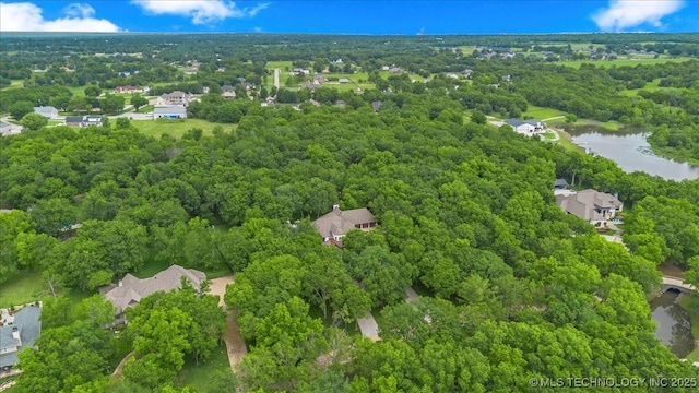 20565 E Clear Brook Rd, Owasso, OK 74055 - drone / aerial view of a nearby body of water