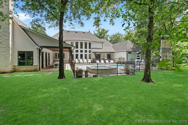 20565 E Clear Brook Rd, Owasso, OK 74055 - rear view of property featuring a patio and stucco siding