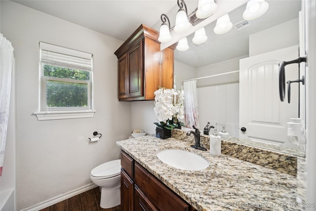 14400 E Willow Way, Claremore, OK 74019 - bathroom featuring vanity and wood finished floors