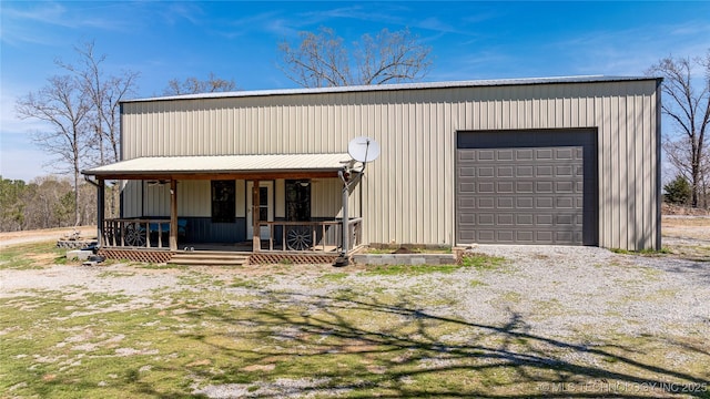 46367 County Road 553, Colcord, OK 74338 - view of front of property with covered porch