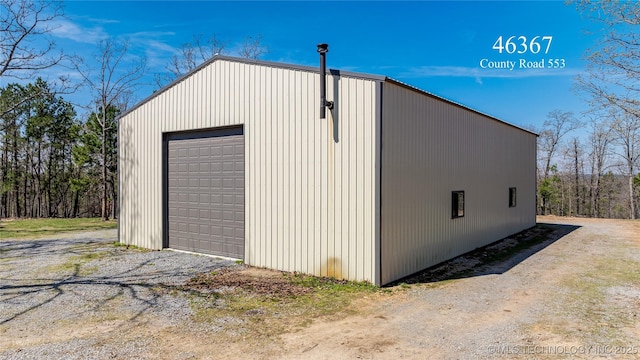 46367 County Road 553, Colcord, OK 74338 - view of detached garage