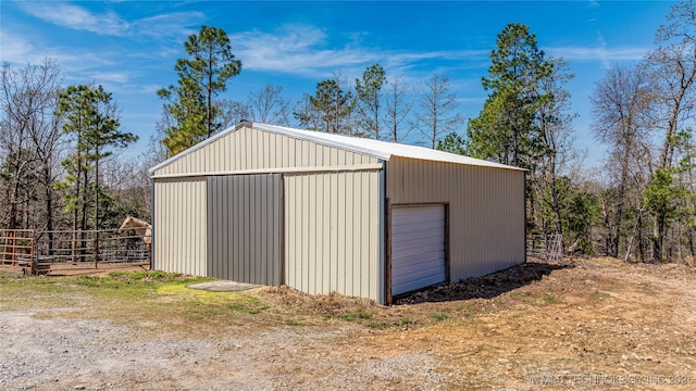 46367 County Road 553, Colcord, OK 74338 - view of detached garage