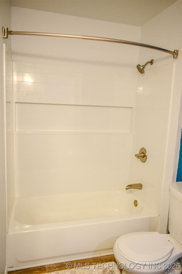3180 E 2090th Rd, Hugo, OK 74743 - full bathroom with toilet and shower / washtub combination