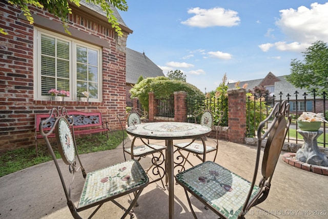 7721 E 101st Pl, Tulsa, OK 74133 - view of patio with outdoor dining space
