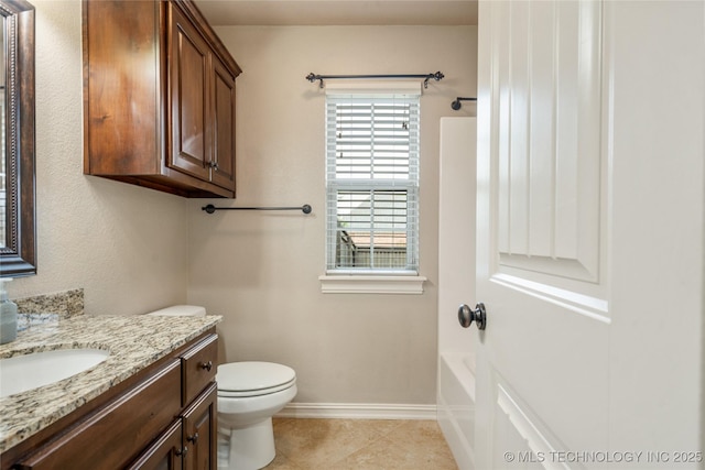 425 W 128th St S, Jenks, OK 74037 - full bathroom featuring vanity and tile patterned floors