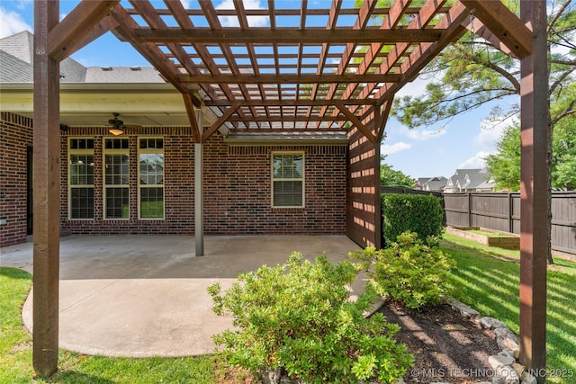 425 W 128th St S, Jenks, OK 74037 - view of patio / terrace featuring a pergola
