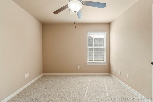 425 W 128th St S, Jenks, OK 74037 - carpeted spare room with ceiling fan and baseboards
