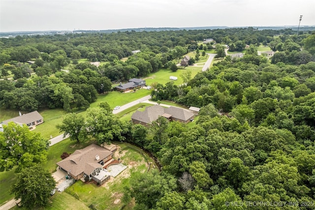 7380 Royalwood Way, Tulsa, OK 74131 - aerial view of residential area with a forest
