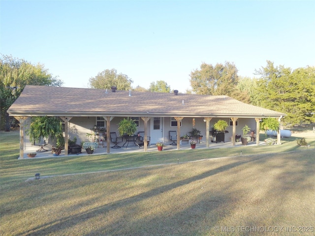 419124 E 1144th Rd, Checotah, OK 74426 - view of front of house featuring a front yard
