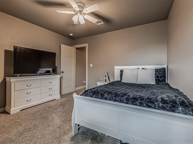 7616 E 84th St, Owasso, OK 74021 - bedroom featuring carpet and a ceiling fan
