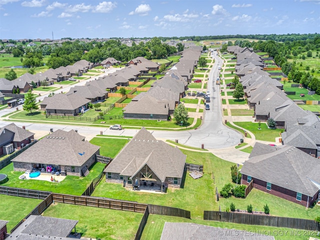 7616 E 84th St, Owasso, OK 74021 - aerial view of residential area