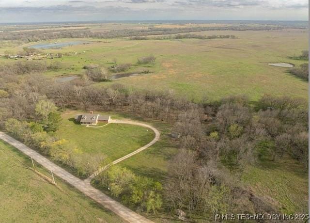 9644 Ew 19 Rd, Nowata, OK 74048 - aerial view of property and surrounding area with rural landscape