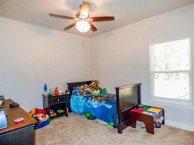 414467 E 1090th Rd, Checotah, OK 74426 - carpeted bedroom featuring ceiling fan