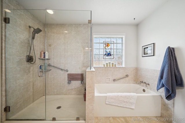 12920 E 183rd St S, Bixby, OK 74008 - full bath featuring a garden tub and a shower stall