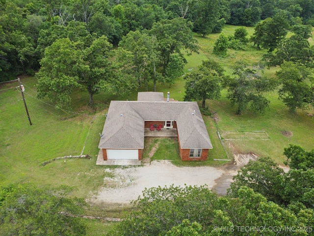 18005 S 4185th Rd, Claremore, OK 74017 - view from above of property