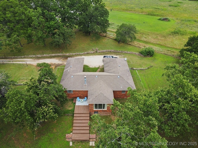 18005 S 4185th Rd, Claremore, OK 74017 - aerial view of property and surrounding area