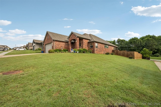 2402 W Kingsport Ct S, Broken Arrow, OK 74011 - view of front of property with brick siding, an attached garage, concrete driveway, and a shingled roof