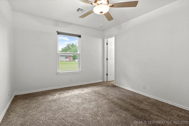30078 E 143rd St S, Coweta, OK 74429 - unfurnished room with carpet flooring and a ceiling fan