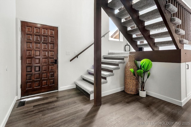 2012 N Santa Fe Ave, Tulsa, OK 74127 - foyer with stairway and wood finished floors