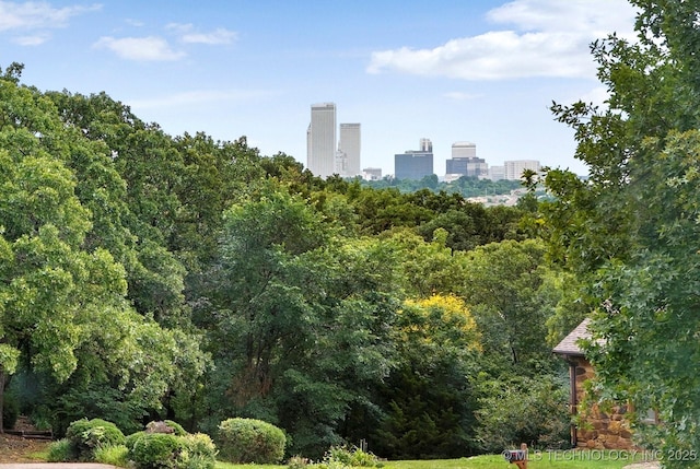 2012 N Santa Fe Ave, Tulsa, OK 74127 - surrounding community with a view of trees and a city view